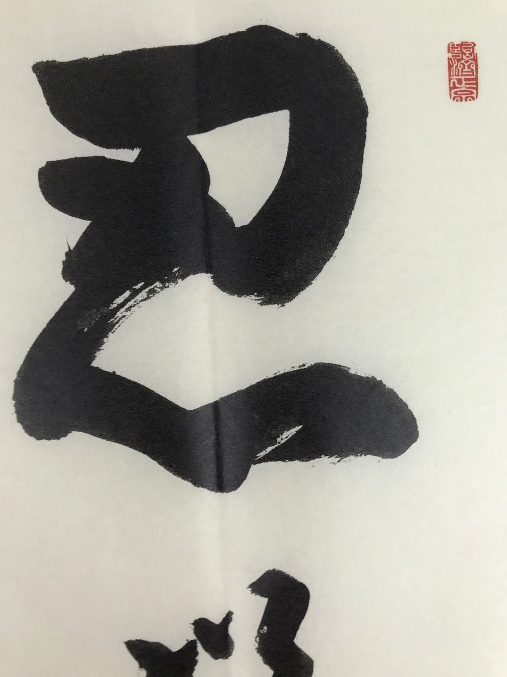 Japanese Zen Calligraphy Sokun Tsushimoto Chagake Kakejiku Black FL361