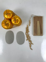 Japanese Zodiac Fabric Dragon Doll Vtg Kimekomi Ningyo Animal Green Gold Rice ST