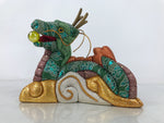 Japanese Zodiac Fabric Dragon Doll Vtg Kimekomi Ningyo Animal Green Gold Rice ST