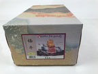 Japanese Zodiac Fabric Ox Doll Vtg Kimekomi Ningyo Animal Rice Barrel White ST26