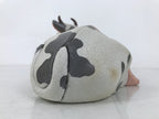 Japanese Zodiac Fabric Ox Doll Vtg Kimekomi Ningyo Animal Rice Barrel White ST26