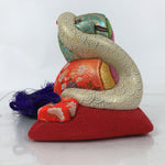 Japanese Zodiac Fabric Snake Doll Vtg Kimekomi Ningyo Animal Lucky Hammer ST31