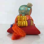 Japanese Zodiac Fabric Snake Doll Vtg Kimekomi Ningyo Animal Lucky Hammer ST31