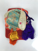 Japanese Zodiac Fabric Snake Doll Vtg Kimekomi Ningyo Animal Lucky Hammer ST31