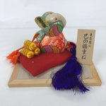 Japanese Zodiac Fabric Snake Doll Vtg Kimekomi Ningyo Animal Lucky Hammer ST31