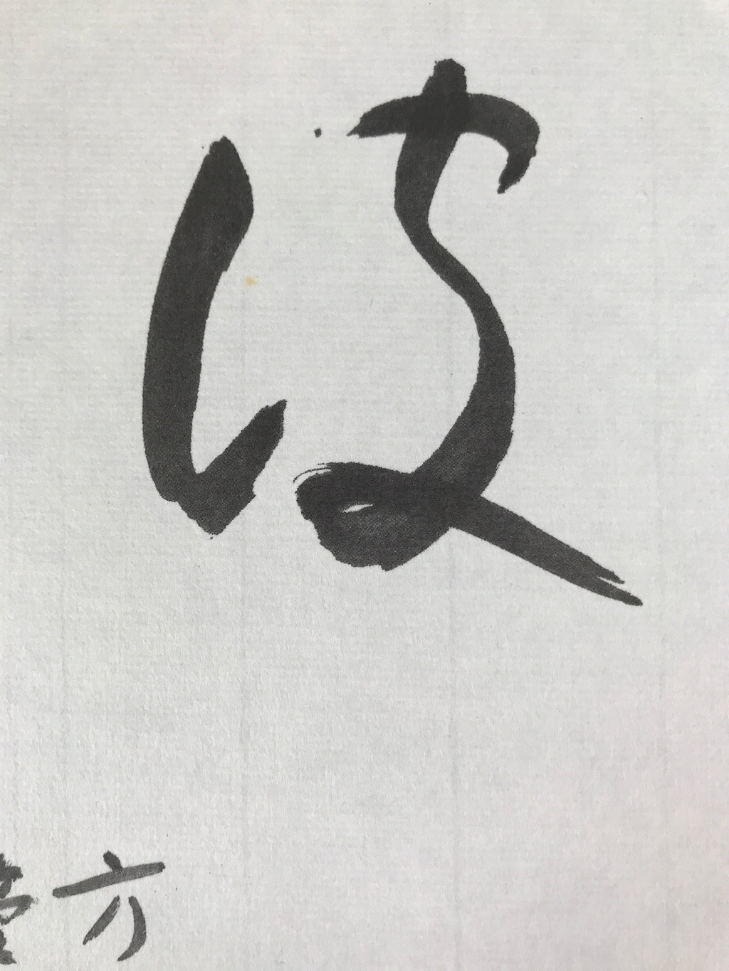Japanese Zodiac Shikishi Art Board Painting Vtg Snake Proverb Black Kanji A660