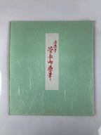 Japanese Zodiac Shikishi Art Board Painting Vtg Snake Proverb Black Kanji A660
