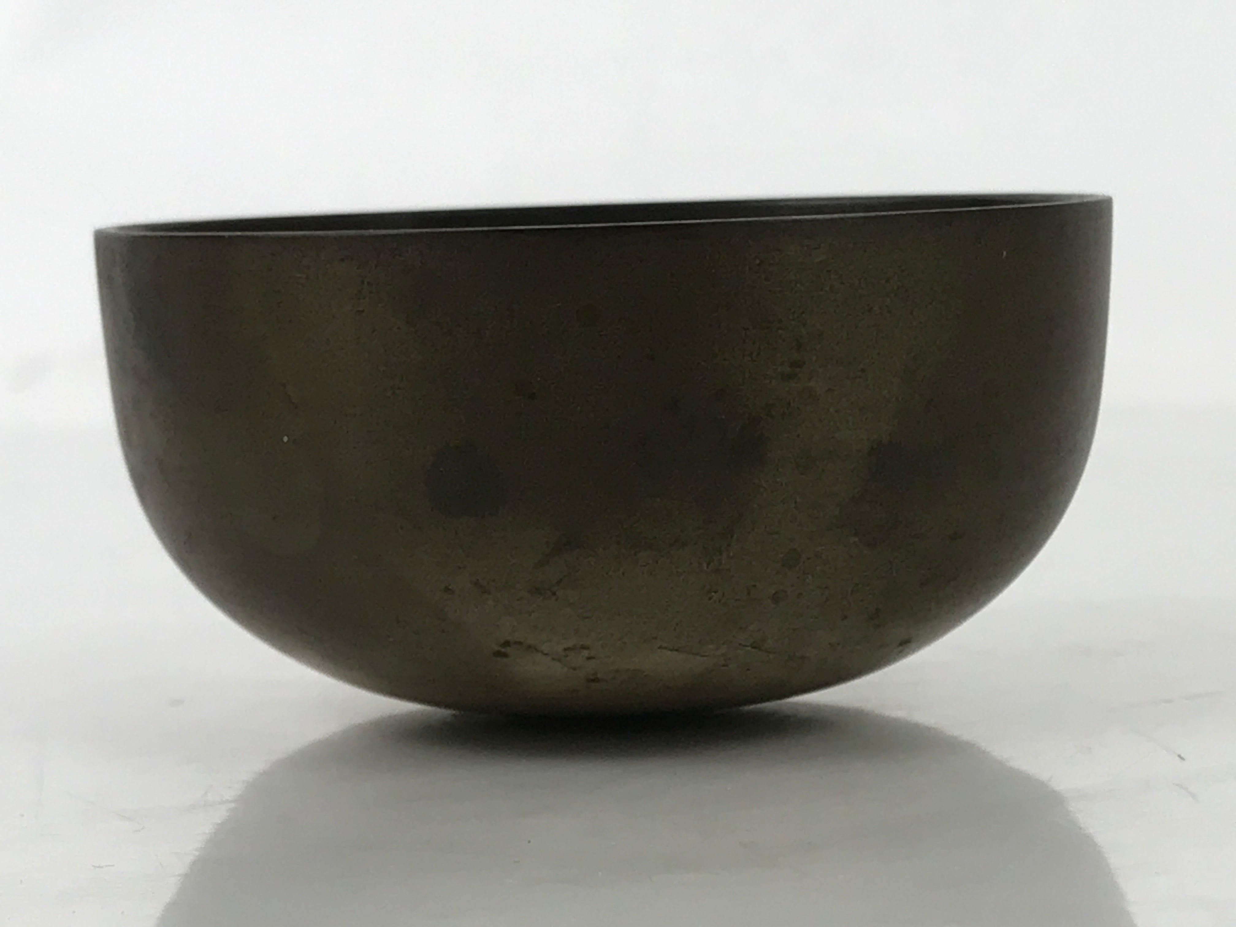 Japanese Buddhist Altar Bronze Metal Orin Bell Singing Bowl Butsugu Brown BA590