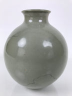 Korean Porcelain Flower Vase Ikebana Kabin Celadon Green Celastial Maiden FK210