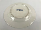 Made in Japan Porcelain Blue Onion Indigo Plate Vtg Floral Decorative Rim PY837