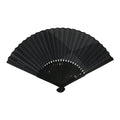 Japanese Fabric Folding Fan Sensu Bamboo Frame Traditional Shippo Design 5D70-AD - Fan-chidorivintage.com