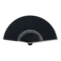 Japanese Fabric Folding Fan Vtg Sensu Metal Bamboo Frame Dark Navy Blue 5D85-AD - Fan-chidorivintage.com