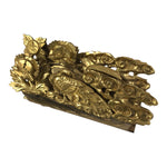 Japanese Buddhist Altar Carved Wooden Vtg Butsudan Spare Part Peacock Gold BP37-OT - Buddhist-chidorivintage.com