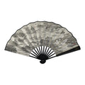 Chinese Paper Folding Fan Sensu Bamboo Frame White Black Kanji Grand Canal 5D91-AD - Fan-chidorivintage.com