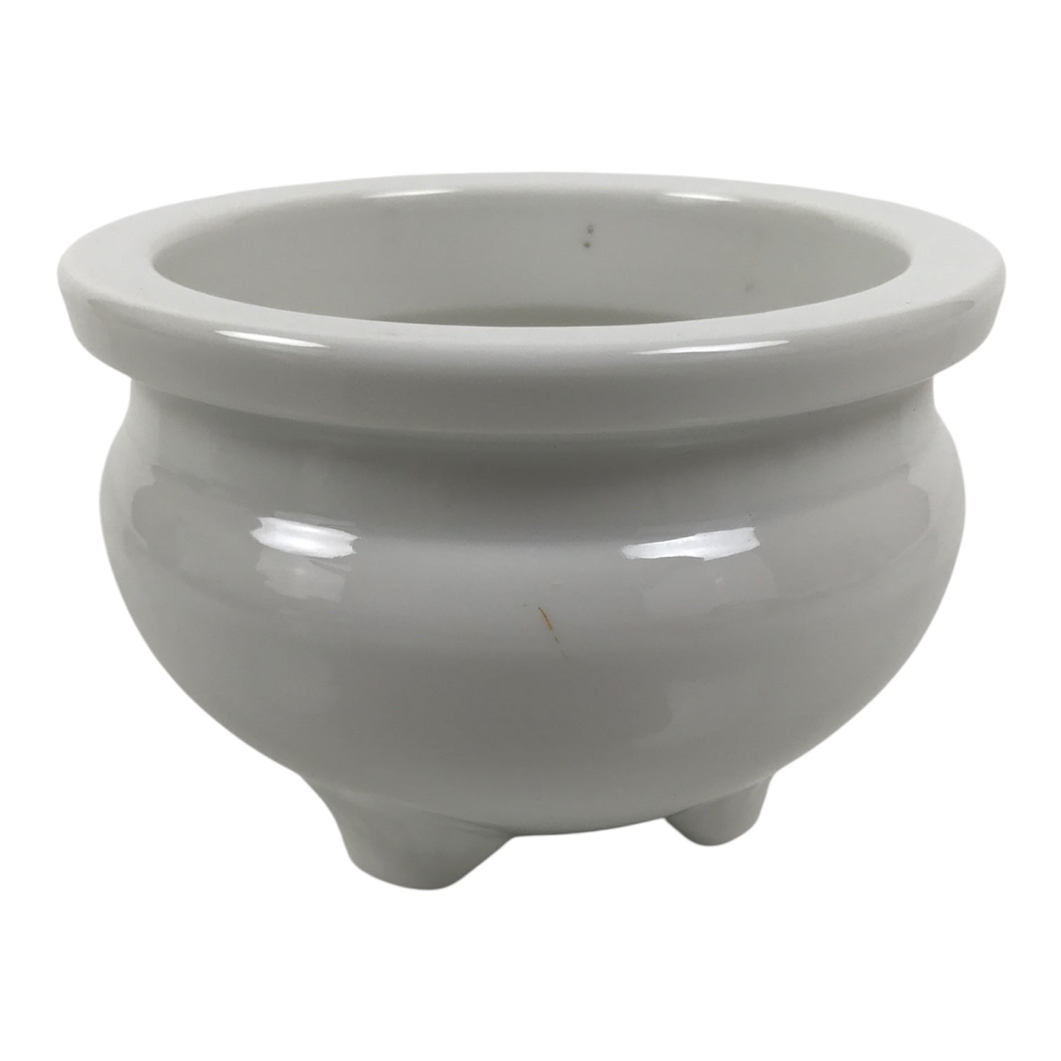 Japanese Buddhist Altar Porcelain Incense Burner Koro Vtg Simple White BA928-OT - Buddhist-chidorivintage.com