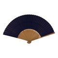 Japanese Paper Folding Fan Sensu Bamboo Frame Purple Gold Buddhist Sutra 5D96-AD - Fan-chidorivintage.com