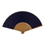 Japanese Paper Folding Fan Sensu Bamboo Frame Purple Gold Buddhist Sutra 5D96-AD - Fan-chidorivintage.com