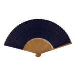 Japanese Paper Folding Fan Sensu Bamboo Frame Purple Gold Buddhist Sutra 5D96-AD - Fan-chidorivintage.com