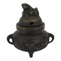 Japanese Buddhist Altar Fitting Bronze Incense Burner Vtg Koro Shishi Lion BA935-OT - Buddhist-chidorivintage.com