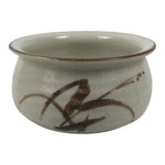 Japanese Ceramic Waste Water Bowl Kensui Vtg Tea Ceremony White Brown CHB172-KT - Bowl-chidorivintage.com
