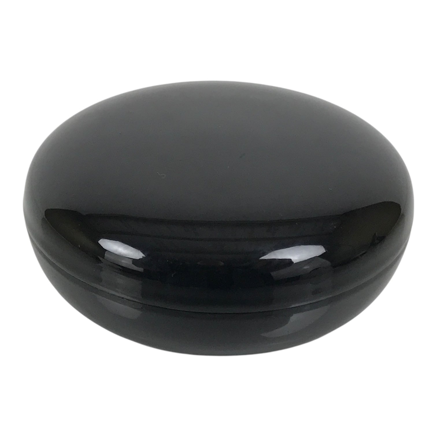 Japanese Buddhist Altar Fitting Resin Incense Container Kogo Simple Black BA939-OT - Buddhist-chidorivintage.com