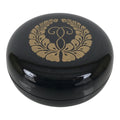 Japanese Buddhist Altar Fitting Resin Incense Container Kogo Black Gold BA940-OT - Buddhist-chidorivintage.com