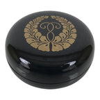 Japanese Buddhist Altar Fitting Resin Incense Container Kogo Black Gold BA940-OT - Buddhist-chidorivintage.com