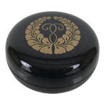 Japanese Buddhist Altar Fitting Resin Incense Container Kogo Black Gold BA940-OT - Buddhist-chidorivintage.com
