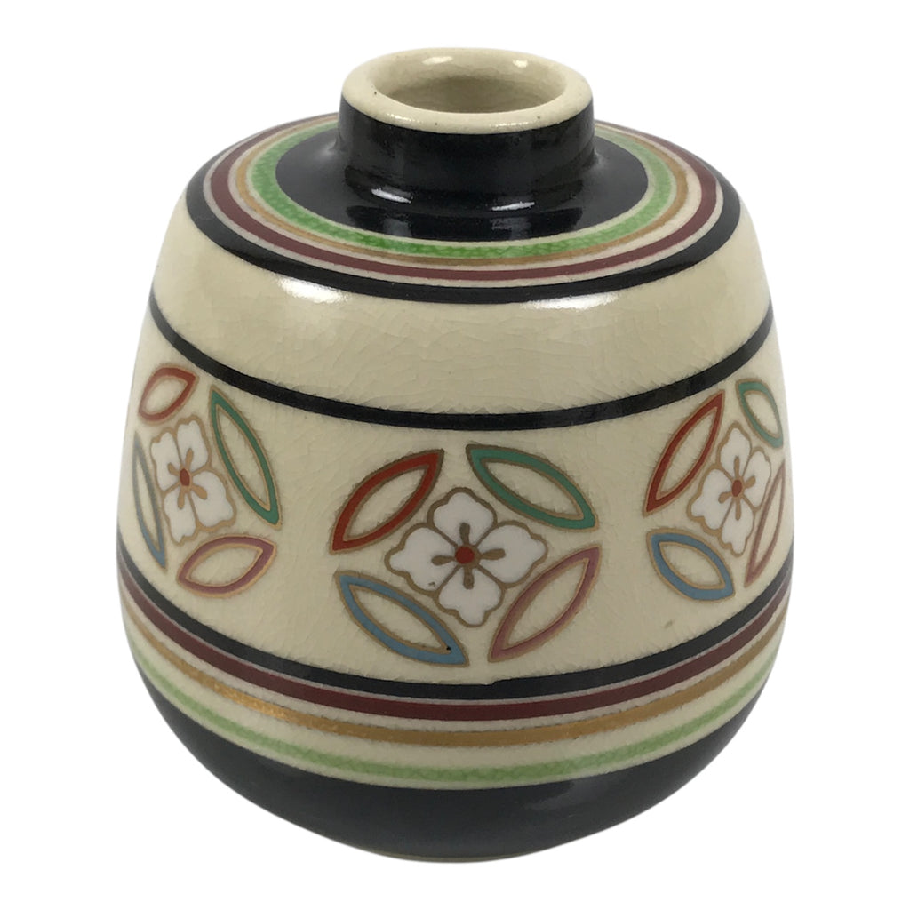 Japanese Kyo Ware Porcelain Matcha Tea Container Vtg Chaire Sado Shippo TG202-KT - Tea Ceremony-chidorivintage.com