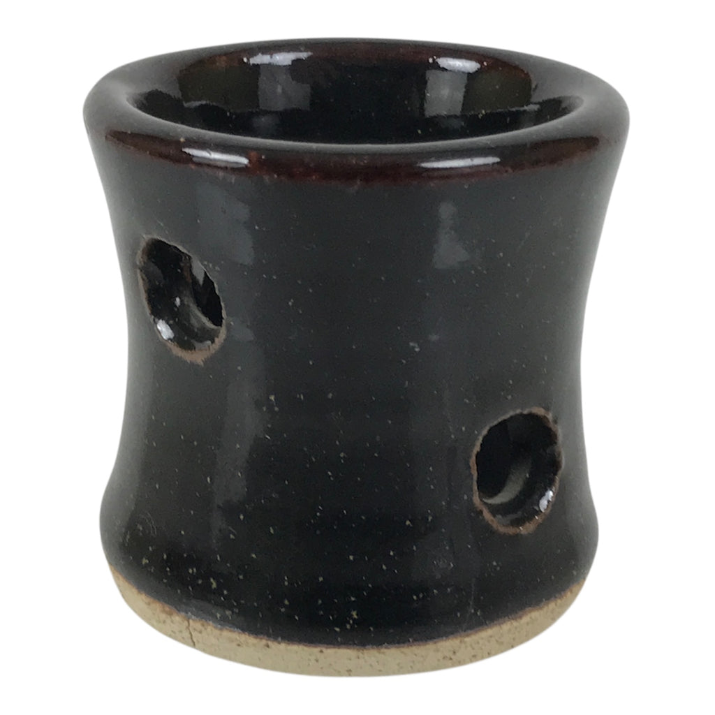 Japanese Ceramic Tea Ceremony Kettle Lid Ladle Rest Vtg Futaoki Sado Black TG204-KT - Tea Ceremony-chidorivintage.com