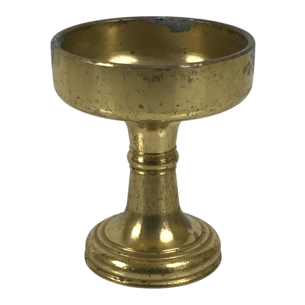 Japanese Buddhist Altar Fitting Metal Rice Offering Cup Vtg Butsugu Gold BA949-OT - Buddhist-chidorivintage.com
