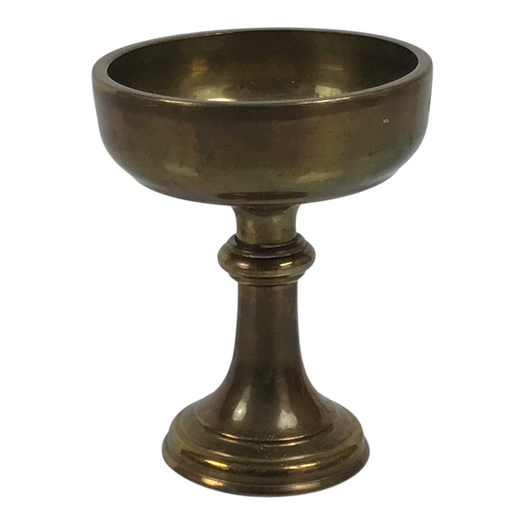 Japanese Buddhist Altar Fitting Metal Rice Offering Cup Vtg Butsugu Gold BA952-OT - Buddhist-chidorivintage.com