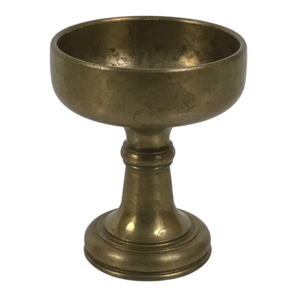 Japanese Buddhist Altar Fitting Brass Rice Offering Cup Vtg Butsugu Gold BA955-OT - Buddhist-chidorivintage.com
