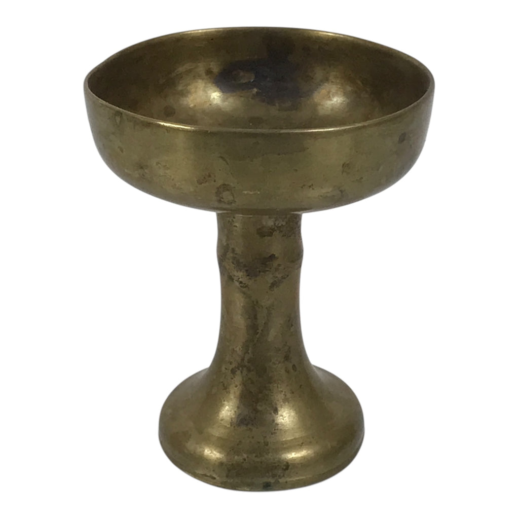 Japanese Buddhist Altar Fitting Brass Rice Offering Cup Vtg Butsugu Gold BA962-OT - Buddhist-chidorivintage.com