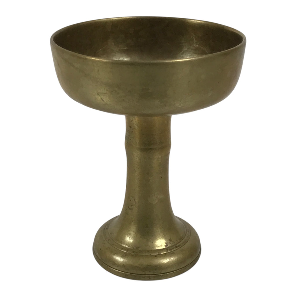 Japanese Buddhist Altar Fitting Brass Rice Offering Cup Vtg Butsugu Gold BA965-OT - Buddhist-chidorivintage.com
