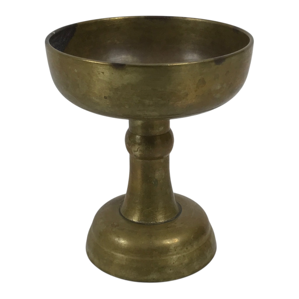 Japanese Buddhist Altar Fitting Brass Rice Offering Cup Vtg Butsugu Gold BA966-OT - Buddhist-chidorivintage.com