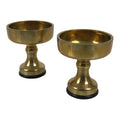 Japanese Buddhist Altar Fitting Brass Rice Offering Cups Butsugu 2pcs Gold BA969-OT - Buddhist-chidorivintage.com