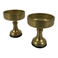 Japanese Buddhist Altar Fitting Brass Rice Offering Cups Butsugu 2pcs Gold BA973-OT - Buddhist-chidorivintage.com