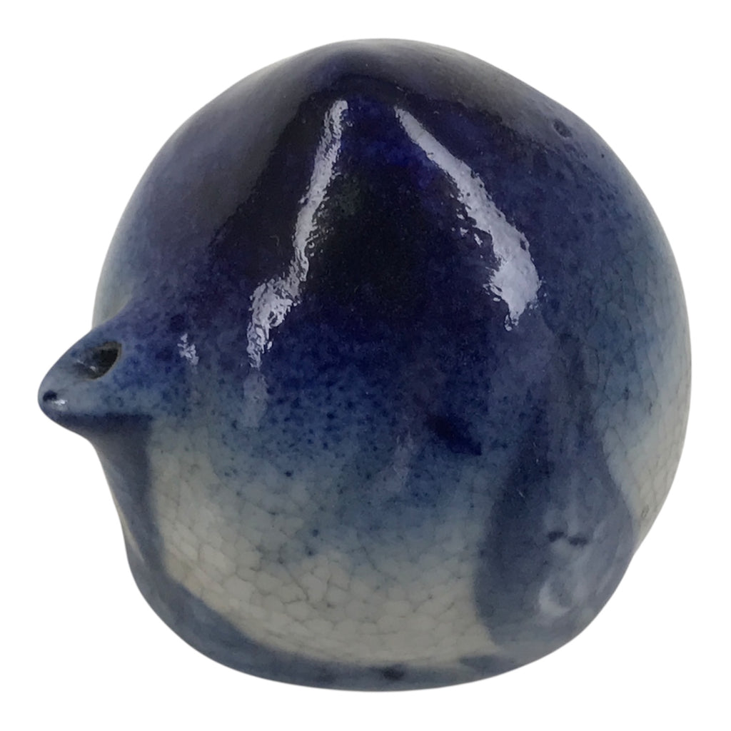 Japanese Calligraphy Water Dropper Suiteki Vtg Ceramic Round Blue White C46-AD - Calligraphy Tool-chidorivintage.com