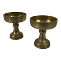 Japanese Buddhist Altar Fitting Brass Rice Offering Cups Butsugu 2pcs Gold BA974-OT - Buddhist-chidorivintage.com