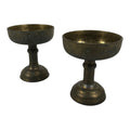 Japanese Buddhist Altar Fitting Brass Rice Offering Cups Butsugu 2pcs Gold BA975-OT - Buddhist-chidorivintage.com