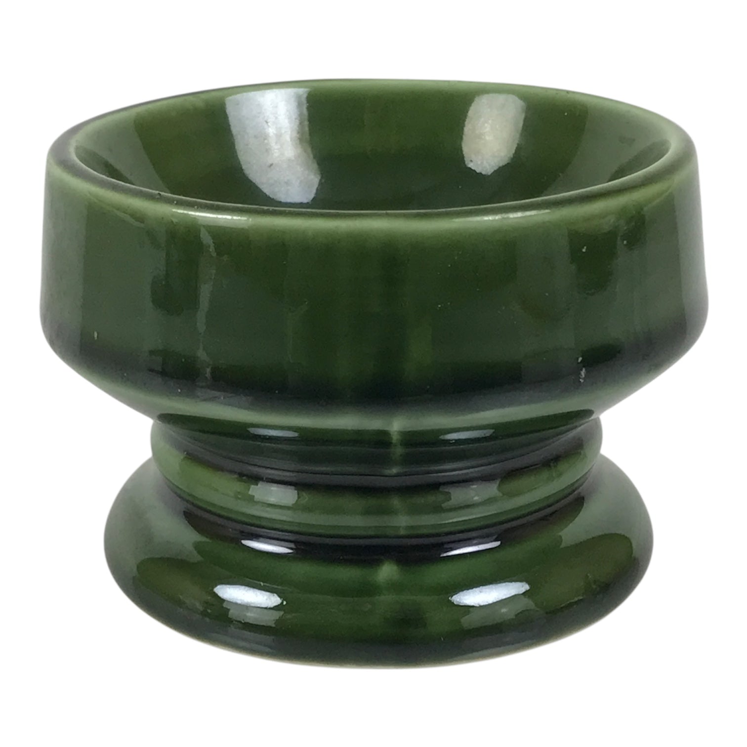 Japanese Buddhist Altar Fitting Porcelain Candle Stand Vtg Shokudai Green BA977-OT - Buddhist-chidorivintage.com