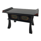 Japanese Buddhist Altar Fitting Lacquer Kyozukue Offering Table Black Red BA978-OT - Buddhist-chidorivintage.com