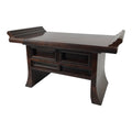 Japanese Buddhist Altar Fitting Wooden Kyozukue Vtg Offering Table Brown BA981-OT - Buddhist-chidorivintage.com