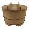 Japanese Large Handcrafted Lidded Wooden Oke Bucket Vtg Water Rice Storage BK59-OT - Wood-chidorivintage.com