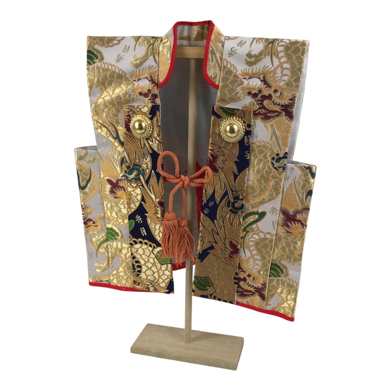 Japanese Jinbaori Warrior Battle Coat Vtg Costume Display Boy Day Festival ID691-AD - Other Display Item-chidorivintage.com