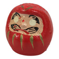 Japanese Small Wooden Kokeshi Daruma Figurine Vtg Lucky Charm Red Black KF840-AD - Kokeshi-chidorivintage.com