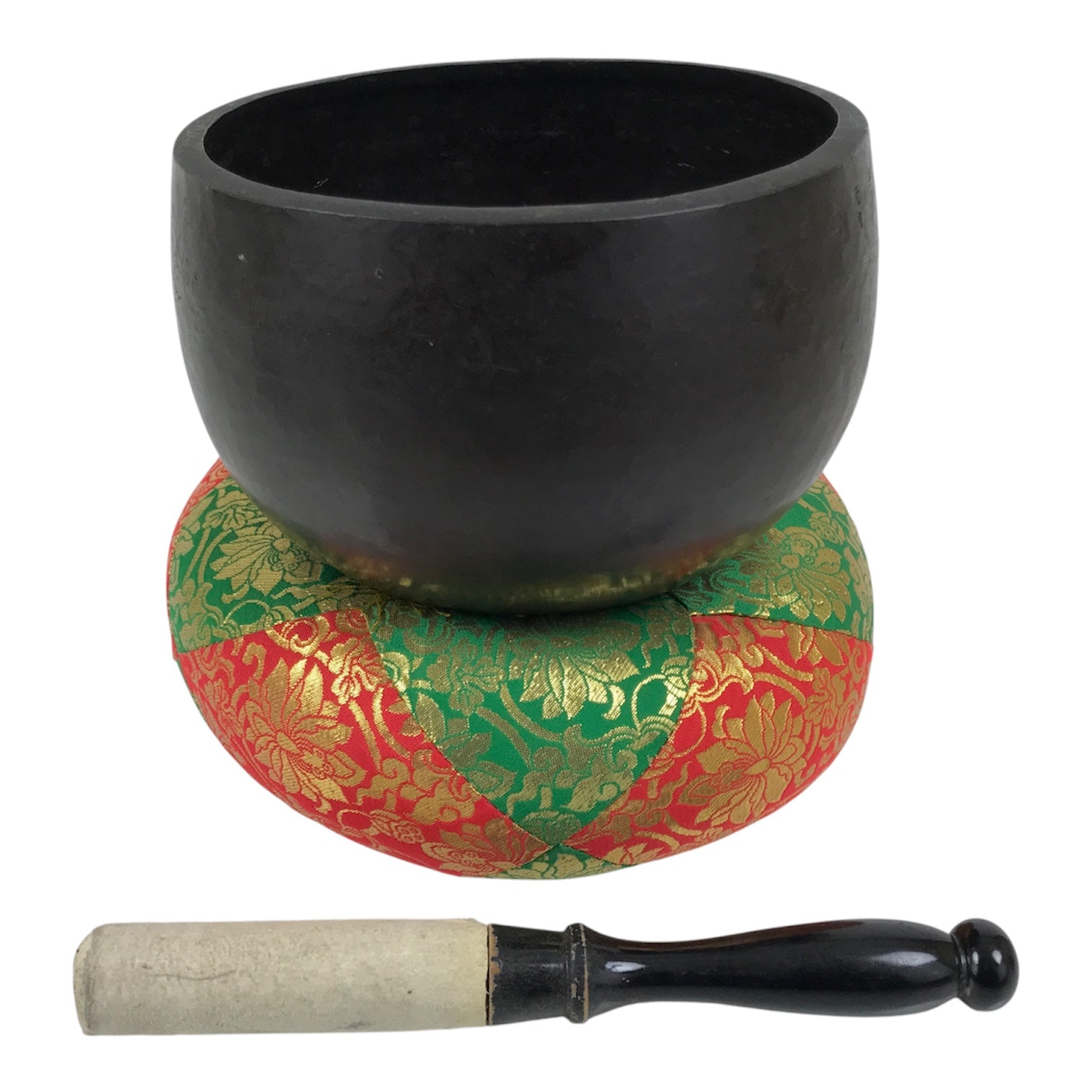 Japanese Buddhist Altar Fitting Bronze Orin Bell Vtg Singing Bowl Pillow BA983-OT - Buddhist-chidorivintage.com