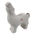 Japanese Clay Figurine Zodiac Horse Vtg Lucky Charm Display Statue White ST122-AD - Figurine-chidorivintage.com