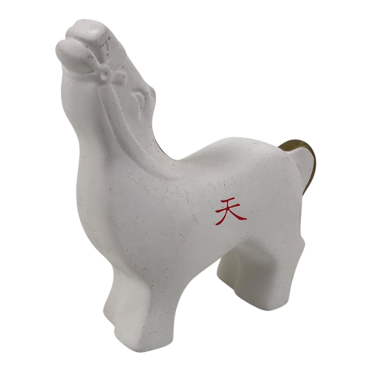 Japanese Clay Figurine Zodiac Horse Vtg Lucky Charm Display Statue White ST122-AD - Figurine-chidorivintage.com